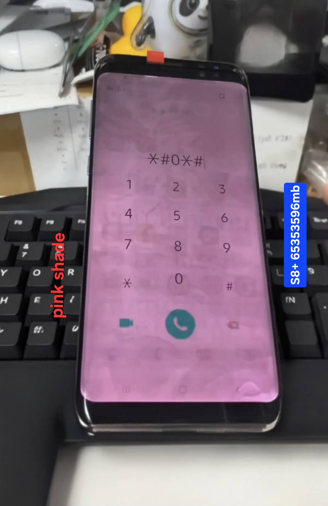 S8+ Screen (original shades)